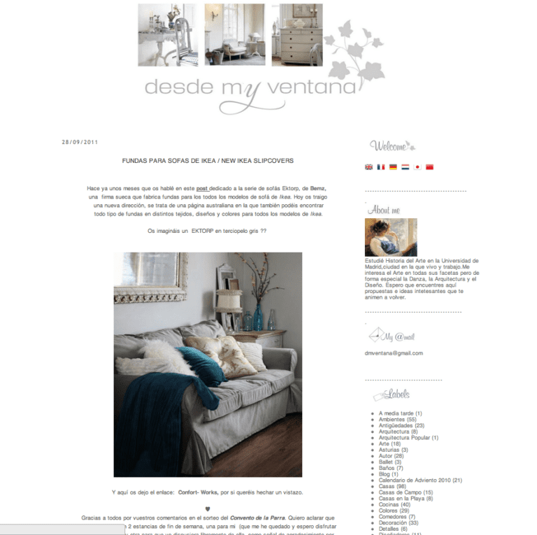 Gracias Cecilia! Ektorp in Velvet Grey loved again