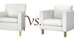 Guide to ordering Comfort Works Karlstad Armchair Slipcover| Armchair Differences