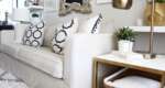 Beautify your IKEA sofa with custom long skirt slipcovers