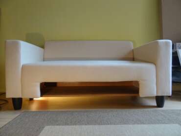 IKEA Klobo sofa storage hack