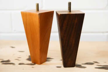 How to DIY your own custom stained sofa and furniture legs