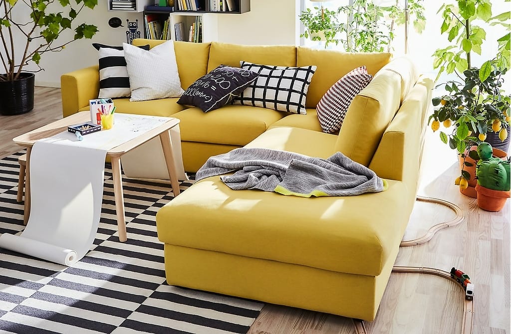IKEA Vimle ヴィムレソファに新しいカバーをかけて模様替え!
