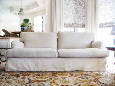 Zero-iron quick fixes for wrinkled sofa slipcovers