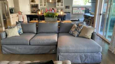 How to make an old Crate & Barrel couch look new
